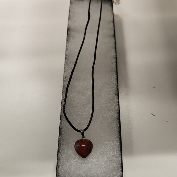 Red Jasper Necklace (Black)