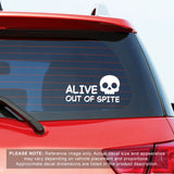 Alive Out Of Spite Vinyl Car Decal