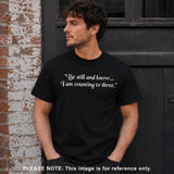 Be Still and Know...I am Counting To Three Short Sleeve Adult T-Shirt