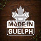 Made In Guelph Vinyl Car Decal