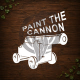 Paint The Cannon Vinyl Car Decal