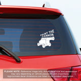 Paint The Cannon Vinyl Car Decal