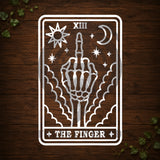 The Finger Tarot Card Vinyl Car Decal