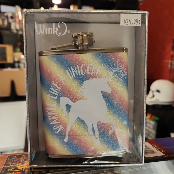 Wink Sparkle Like A Unicorn Flask