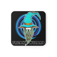 Freaky Wizard Corkwood Coaster Set